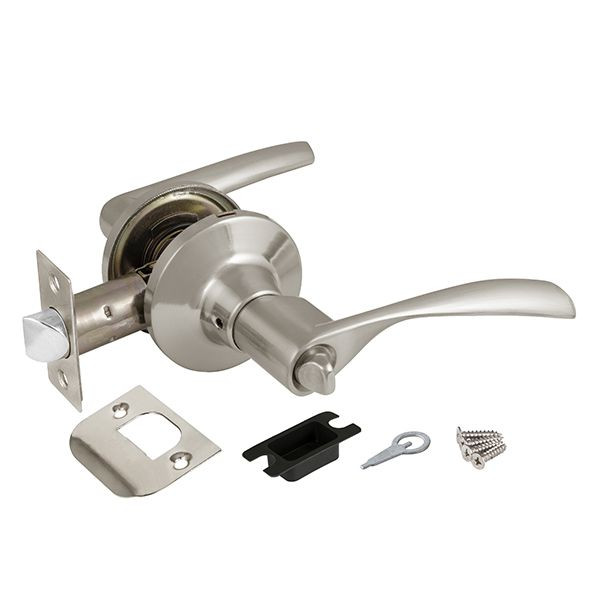 Ручка защелка DK610 SN-BK (6010 SN-B) (фик.) мат. никель AJAX