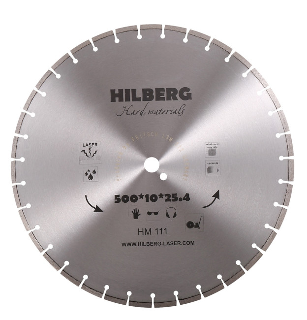 Диск алмазный Hilberg Hard Materials Лазер 125*22,2*10мм Диск алмазный Hilberg Hard Materials Лазер 125*22,2*10мм