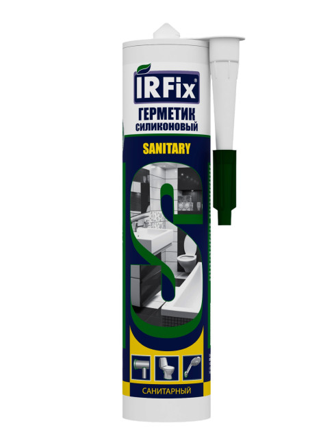 IRFix SANITARY Герметик силиконовый санитарный 310мл белый (16шт/кор) IRFix SANITARY Герметик силиконовый санитарный 310мл белый (16шт/кор)