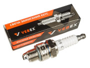 Свеча зажигания VEBEX E6TC (для 4-х такт., М14х1.25х12.7мм короткая) (10шт\уп)
