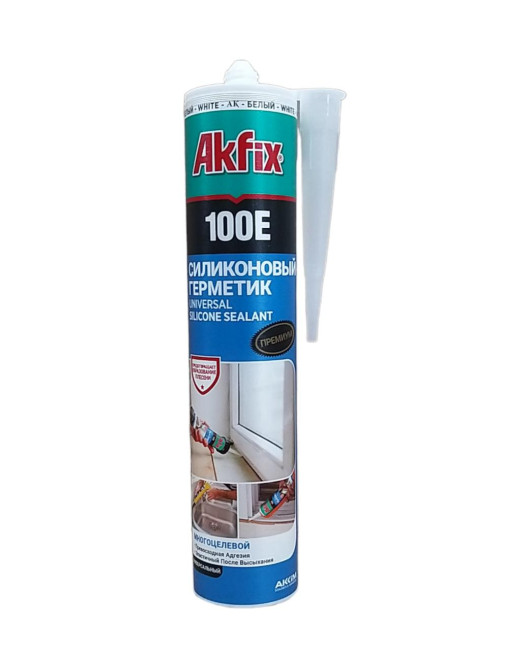 Силикон универсальный AKFIX 100 Е, 280мл прозрачный 24шт
