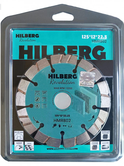 Диск алмазный отрезной 230*22,23*12 Hilberg Revolution
