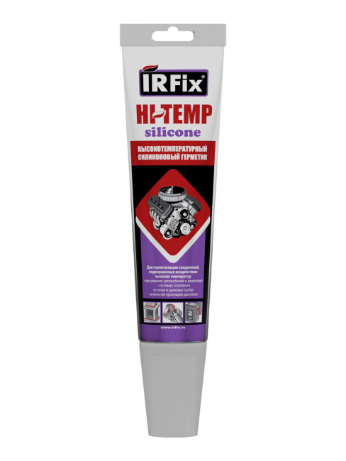 IRFix Hi-Temp +250°C Высокотемпературный силиконовый герметик 85мл черный (12шт/кор) IRFix Hi-Temp +250°C Высокотемпературный силиконовый герметик 85мл черный (12шт/кор)