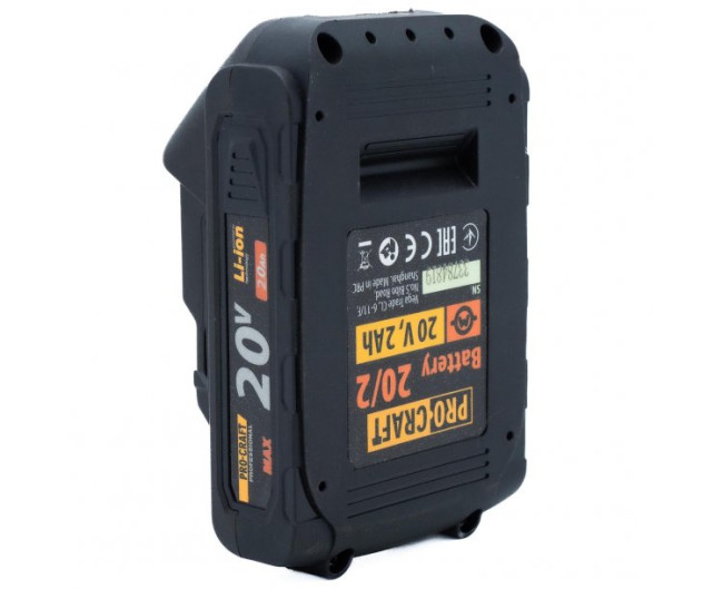 Батарея 20/2 Procraft UNIVERSAL (20В, 2 А*ч)