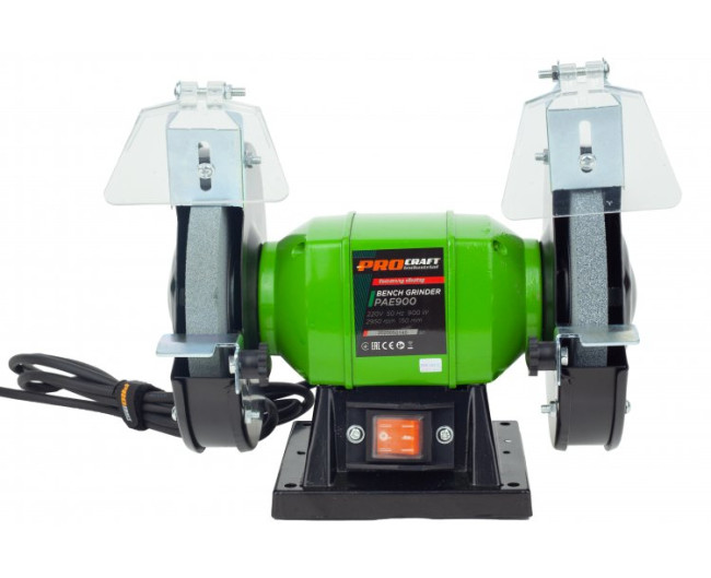 Точило электрическое Procraft PAE900/150 (200Вт, 150мм, 16/12,7/32мм, 2950об/мин, 2 диска в компл.)