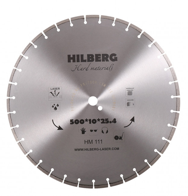 Диск алмазный Hilberg Hard Materials Лазер 450*25,4*10мм