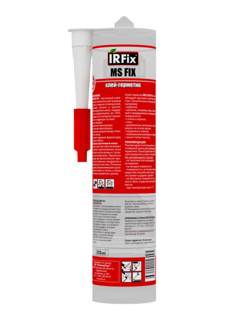IRFix MS-FIX Клей-герметик гибридный 310мл бесцветный (12шт/кор)