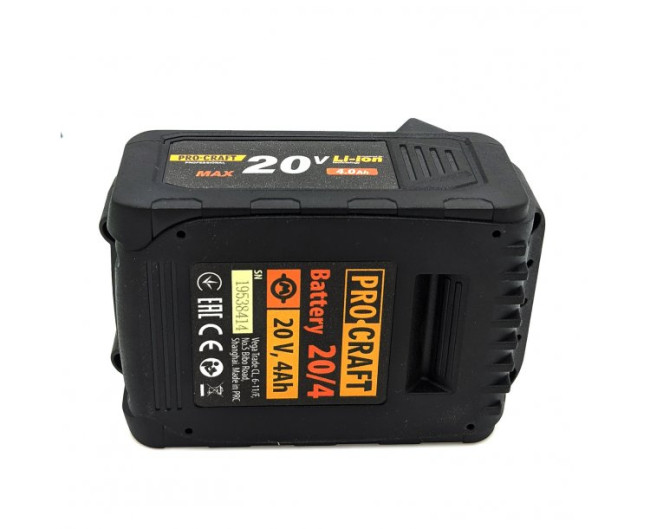 Батарея 20/4 Procraft UNIVERSAL (20 В, 4 А*ч)