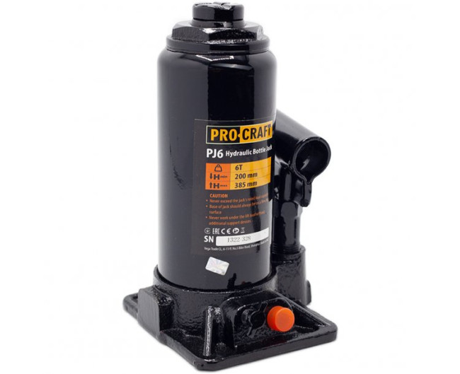 Домкрат гидравлический PJ6 Procraft UNIVERSAL (макс.6тонн,высота 200-385мм)