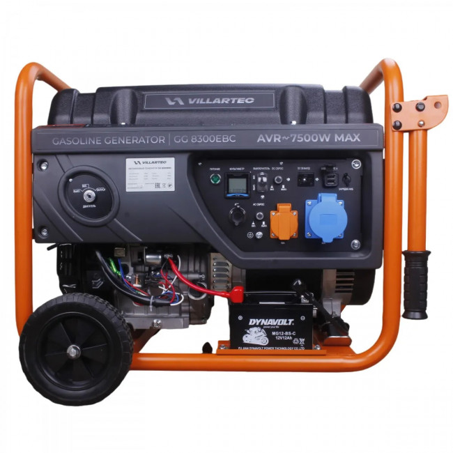 Генератор бензиновый VILLARTEC GG 8300EBC(7/7.5 кВт, 25 л,ручной/электр./автомат.стартер, 4-т)