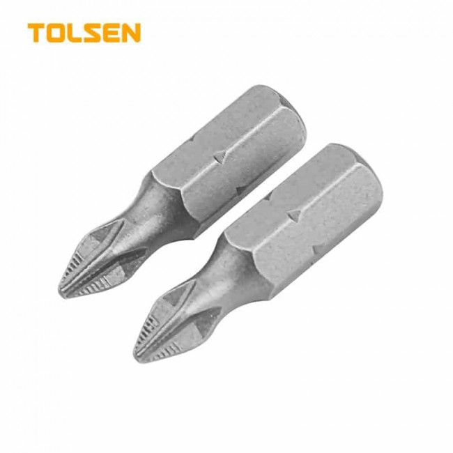 Биты Industrial PH3 x 25 мм, 1/4", S2, 2 шт TOLSEN