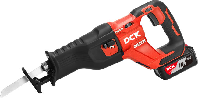 Пила сабельная аккумуляторная DCK KDJF32,18В, 2*5 А/ч, 0-2800 ход/мин, з/у Пила сабельная аккумуляторная DCK KDJF32,18В, 2*5 А/ч, 0-2800 ход/мин, з/у