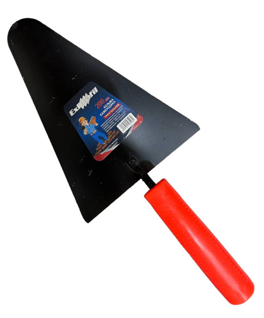 Кельма  с пластмассовой ручкой "Треугольная" 200мм NN
