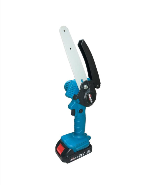 Пила цепная аккумул. SMART BLUE(21В, 5 м/с, 4"/8"/10", 2 АКБ, БЕСЩЕТОЧНАЯ, кейс)