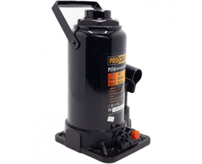 Домкрат гидравлический PJ16 Procraft UNIVERSAL (макс.16тонн,высота 225-425мм)