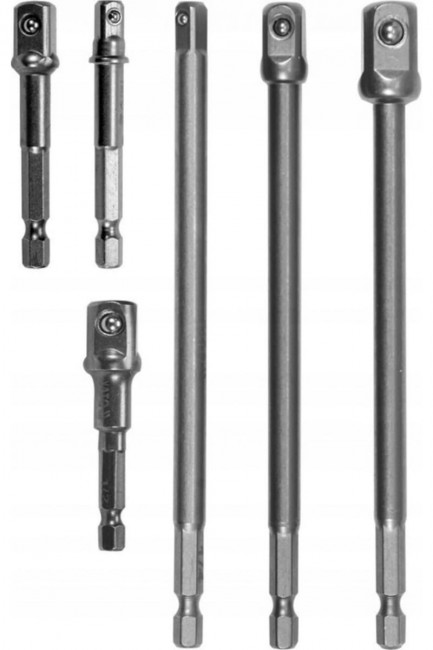 Держатель-адаптеры торцовых головок 6 предм. 1/2", 3/8", 1/2" YATO