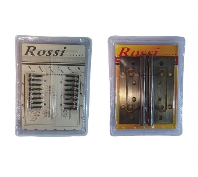 Петля накладная без врезки ROSSI/MASTER 120мм 2ВВ АВ бронза 2,5мм (50шт) 2шт