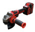 Аккумуляторная УШМ WS11128-4 SMART RED(20В,125 мм,9000 об/мин,6 скоростей, 2 АКБ*4 Ач+ЗУ, кейс)
